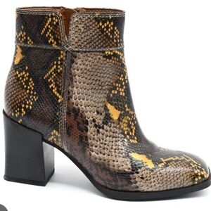 Franco Sarto Generous Snake Skin Bootie